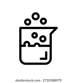 Icono líquido químico Vector de la Academia de Estudio