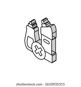 chemical liquid prohibition children isometric icon vector. chemical liquid prohibition children sign. isolated symbol illustration