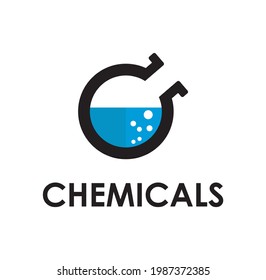 Chemical logo design illustration vector eps format , suitable for your design needs, logo, illustration, animation, etc.