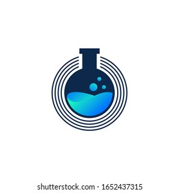 chemical logo, sains logo, creative logo
