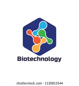 chemical logo for science or research, vector illustration