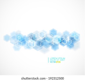 chemical and molecular concept template background, Vector illustration