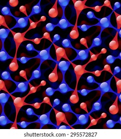 Chemical molecular seamless pattern 