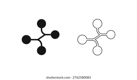 Chemical Molecular Structure Basics: Bonds  Atoms Visual Guide Vector