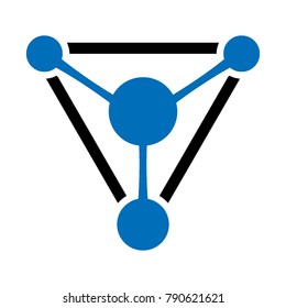 chemical molecule logo