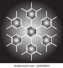 chemical noir polyaromatic snowflake