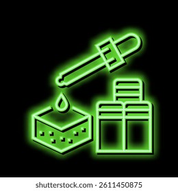 chemical pesticides soil neon light sign vector. chemical pesticides soil illustration