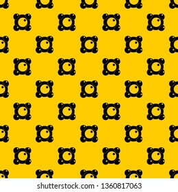 Chemical and physical atoms molecules pattern seamless vector repeat geometric yellow for any design