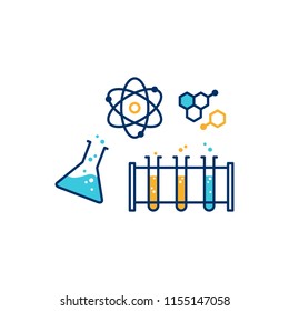 chemical physics lab illustrative icon vector illustration