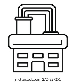 Chemical plant processing raw materials, industrial manufacturing process