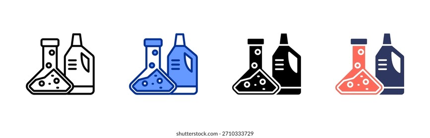 Conjunto de iconos de Producto químico colección de estilo múltiple