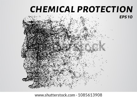 Chemical protection from particles. Chemical protection by wind tears off the particles.