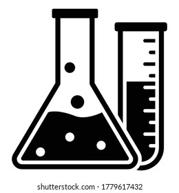 
Chemical reaction Glyph Style vector icon which can easily modify or edit
