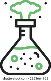 Chemical Reaction Icon image. Suitable for mobile application.