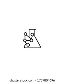 chemical reaction icon,vector best line icon.