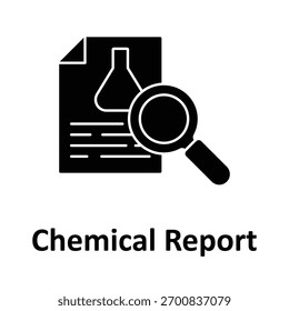 Chemical Report Vector Icon which can easily modify or edit
