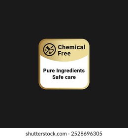 Chemical resistant label or sign Vector for product. Best Chemical resistant label for product packaging design element. Best Chemical resistant symbol for packaging design element.