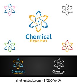 Chemical Science and Research Lab Logo for Microbiology, Biotechnology, Chemistry, or Education Design Concept