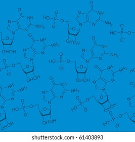 Chemical seamless pattern. Tile for endless background