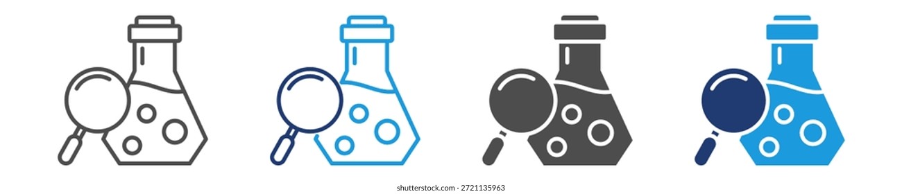 Chemische Suche Symbol Blatt