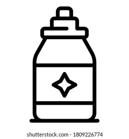 Chemical softener icon. Outline chemical softener vector icon for web design isolated on white background