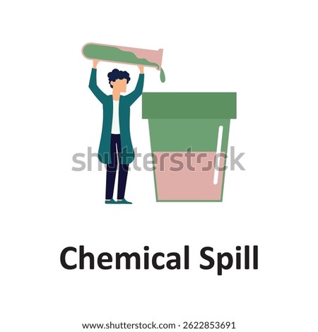 Chemical spill Vector illustration which can easily modify or edit which can easily modify or edit


