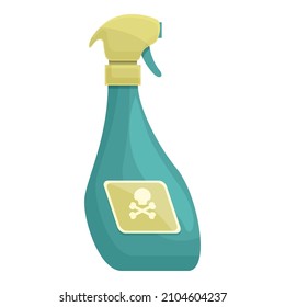 Chemical spray icon cartoon vector. Cleaner bottle. Antibacterial clean