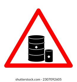 Chemical Storage Area Symbol, Vector Illustration, Isolate On White Background Label. EPS10