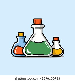 Chemical storage bottles, specialized laboratory containers designed to safely store, transport, and handle various chemicals in scientific and industrial settings