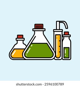 Chemical storage bottles, specialized laboratory containers designed to safely store, transport, and handle various chemicals in scientific and industrial settings