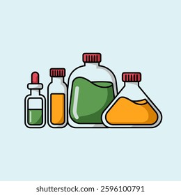 Chemical storage bottles, specialized laboratory containers designed to safely store, transport, and handle various chemicals in scientific and industrial settings