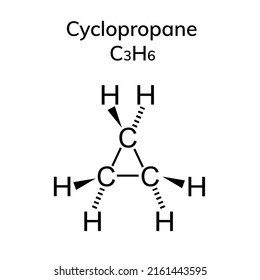 Chemical Structural Formula Of Cyclopropane