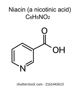 Chemical Structural Formula Of Niacin