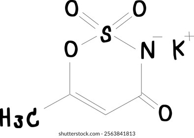 chemical structure of Acesulfame K