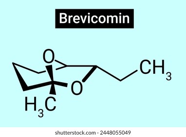 Chemical Structure of Brevicomin, C9H16O2 svg