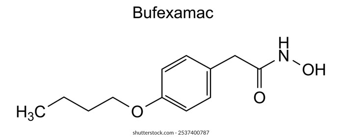 Estrutura química do buexamaco, substância medicamentosa