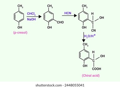 Chemical structure of Chiral acid