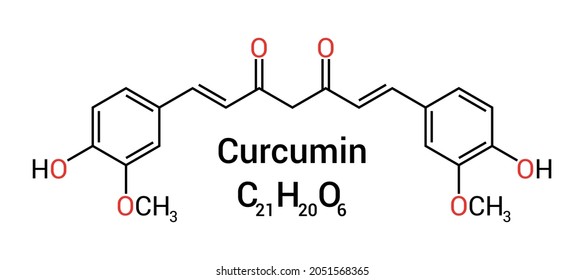 estructura química de Curcumin (C21H20O6)