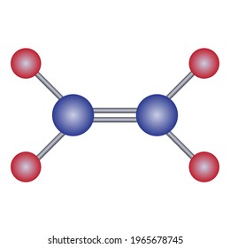 chemical structure of ethylene (C2H4)