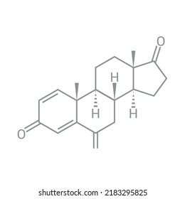 chemical structure of Exemestane (C20H24O2)