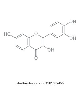 chemical structure of Fisetin (C15H10O6)