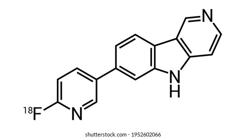 chemical structure of flortaucipir vector