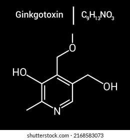 chemical structure of Ginkgotoxin (C9H13NO3)