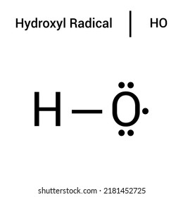 chemische Struktur von Hydroxyl Radical (HO)