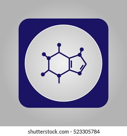 Chemical structure icon, EPS10