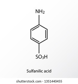 Chemical structure icon. Science lab concept, simple flat design. Isolate on white background.