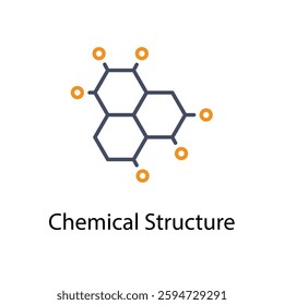 Chemical Structure icon in vector stock illustration