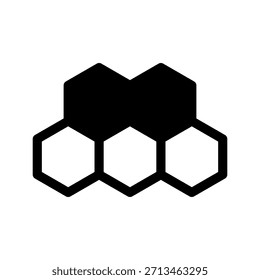 Ilustração do design do símbolo do vetor do ícone da estrutura química