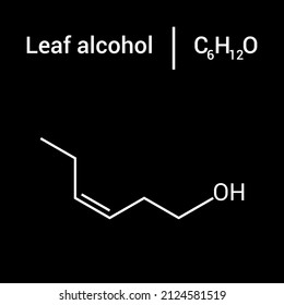 chemische Struktur des Laubalkohols (C6H12O)