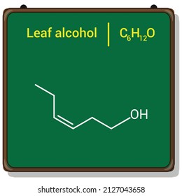 chemische Struktur des Laubalkohols (C6H12O)